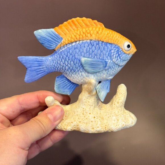 Vintage Silvestri Fish Sculpture 1980's-90s Nautical Home Decor Bathroom Accents - Picture 6 of 10